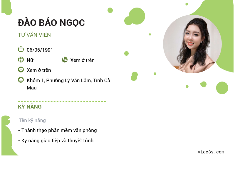 CV ứng viên