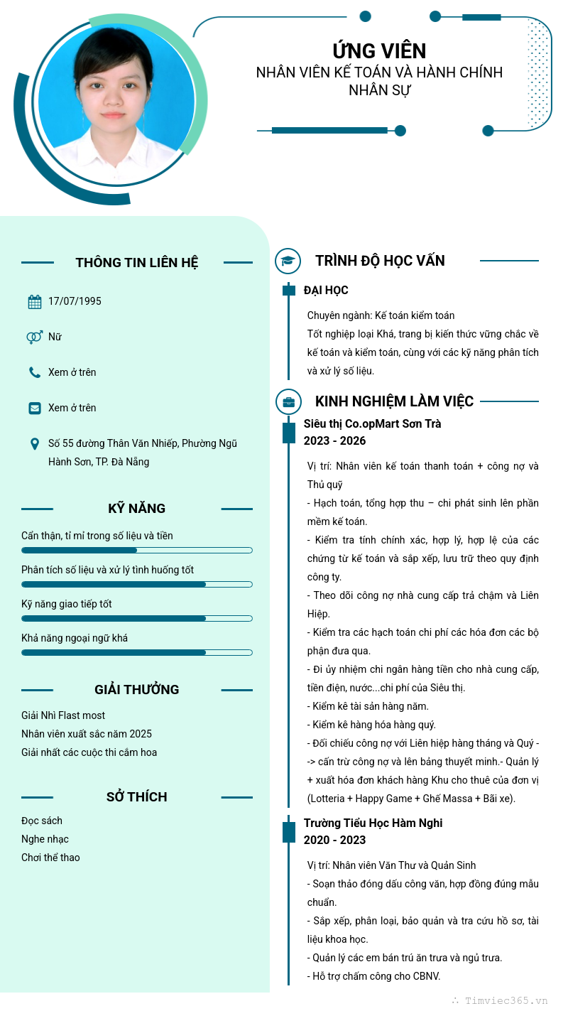 CV ứng viên