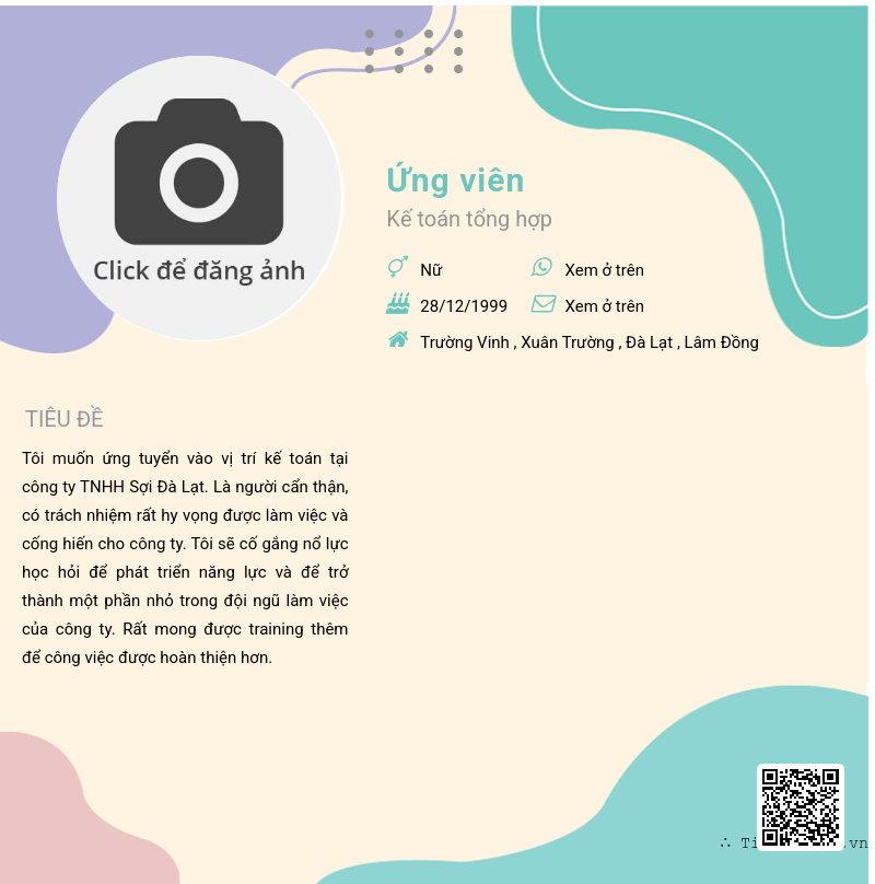 CV ứng viên
