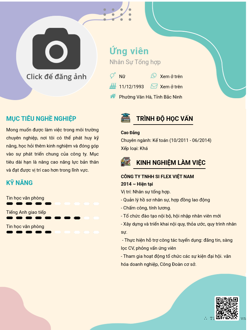 CV ứng viên