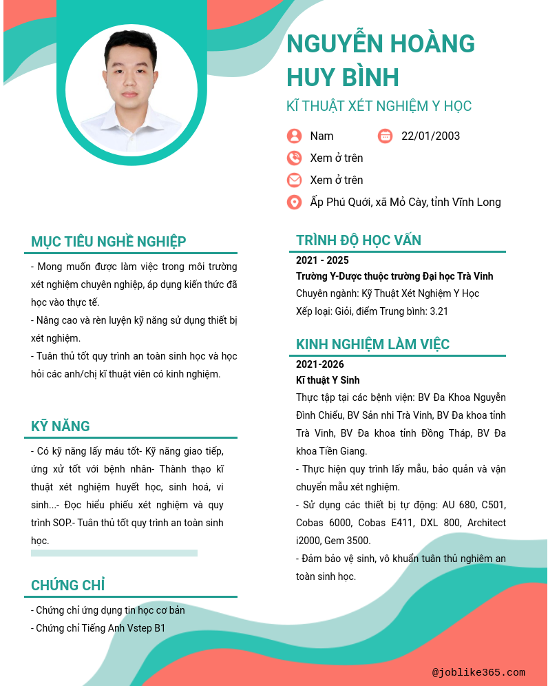 CV ứng viên