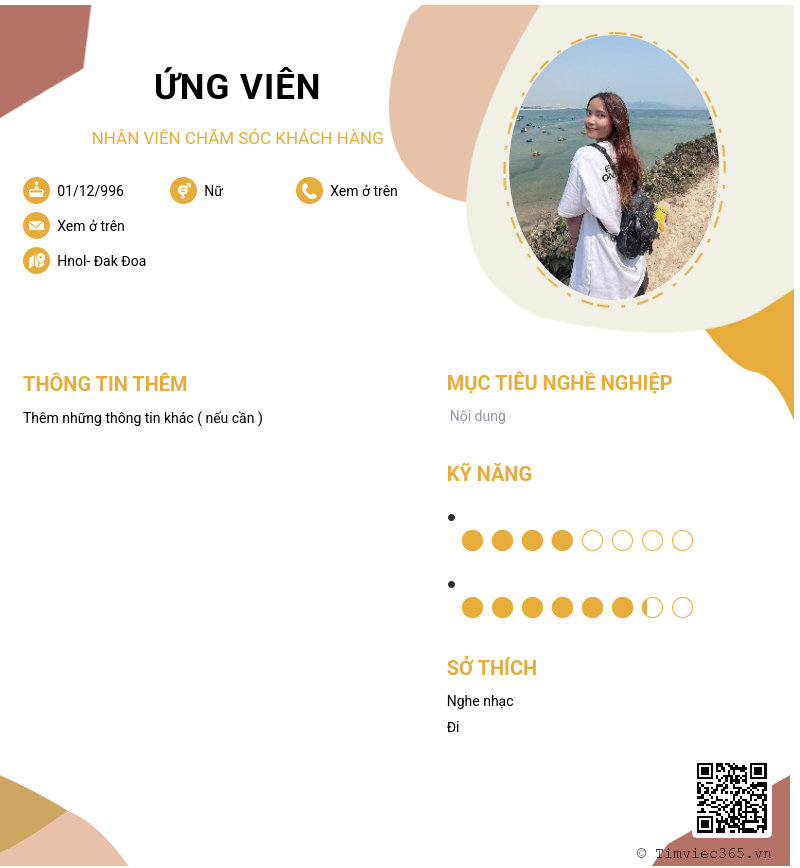 CV ứng viên