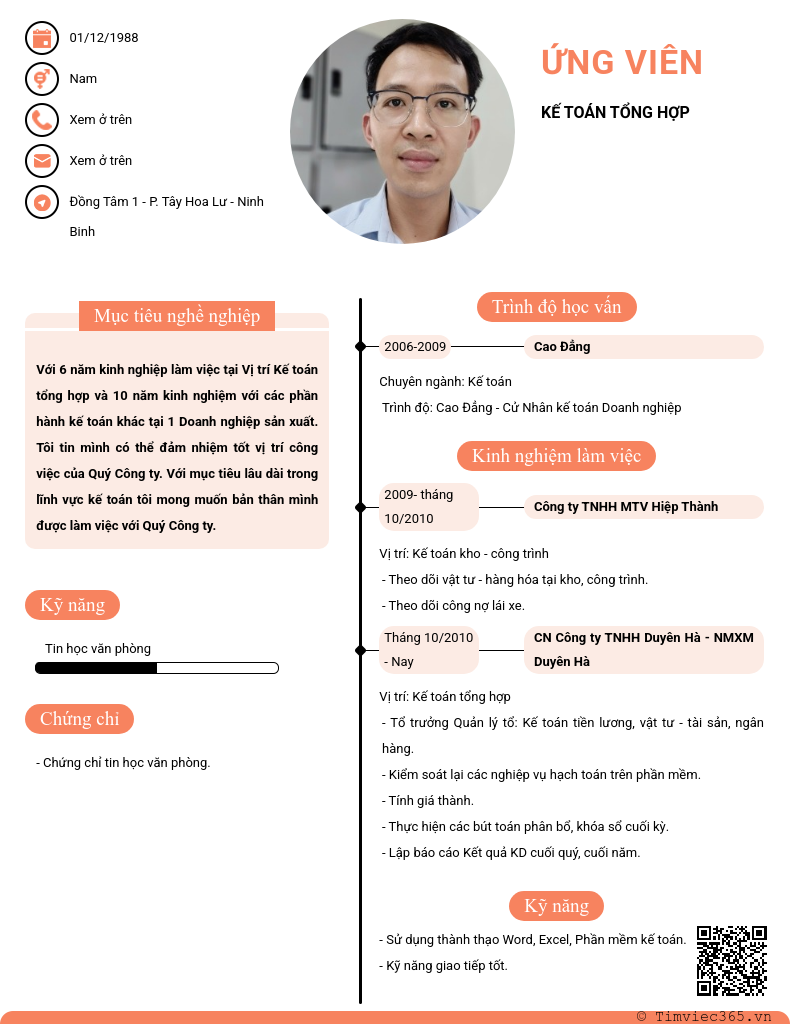 CV ứng viên