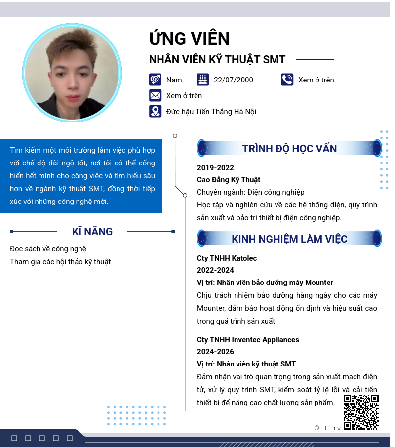 CV ứng viên
