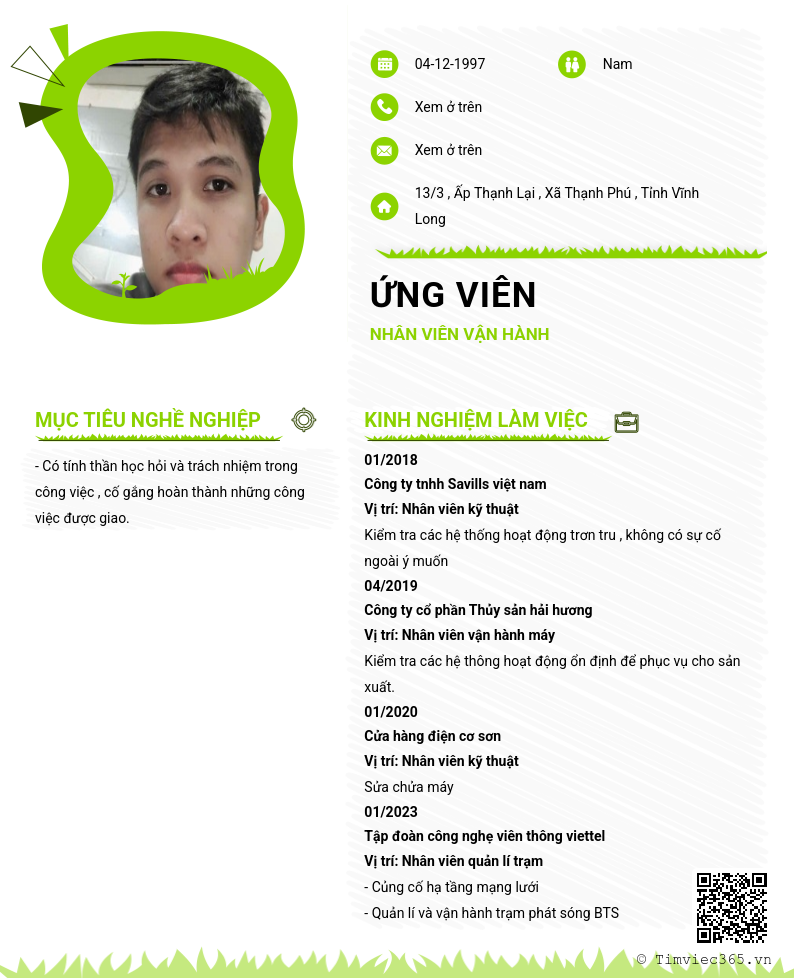 CV ứng viên