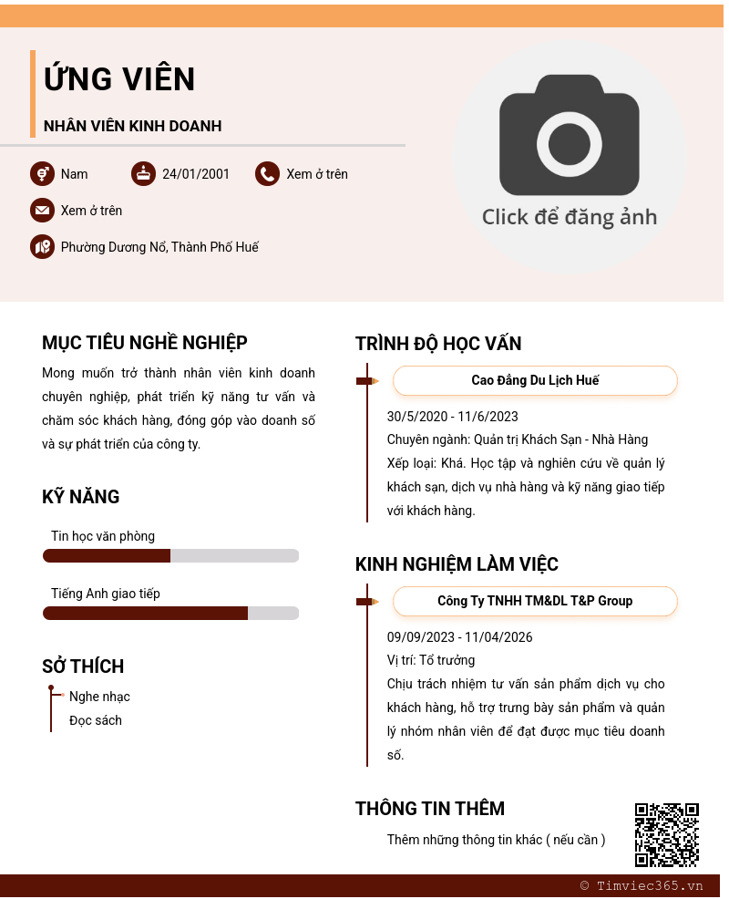 CV ứng viên