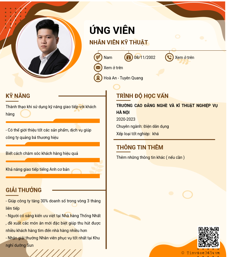 CV ứng viên