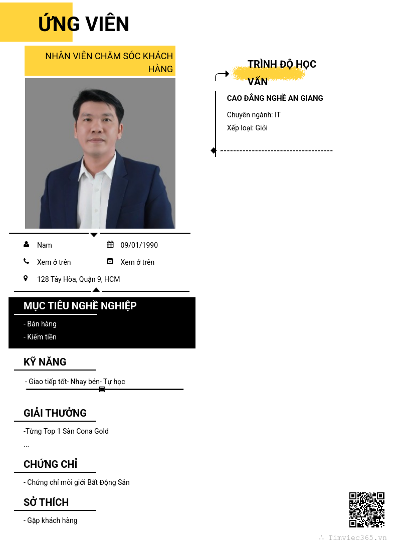 CV ứng viên