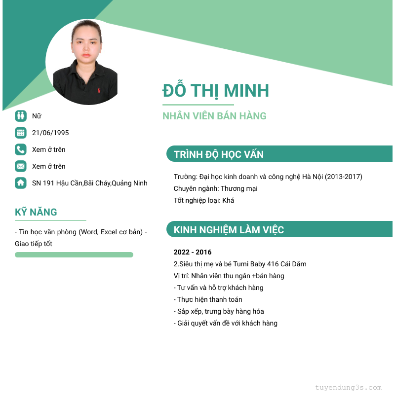 CV ứng viên