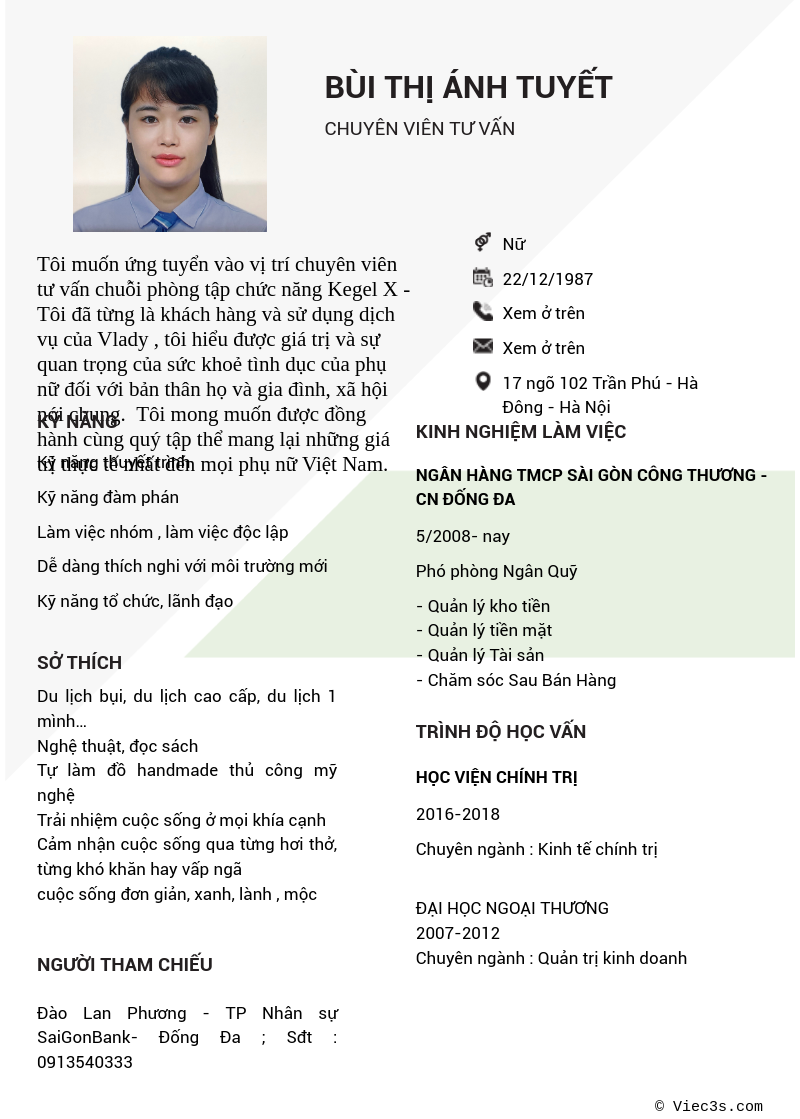 CV ứng viên