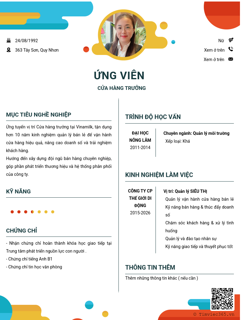 CV ứng viên