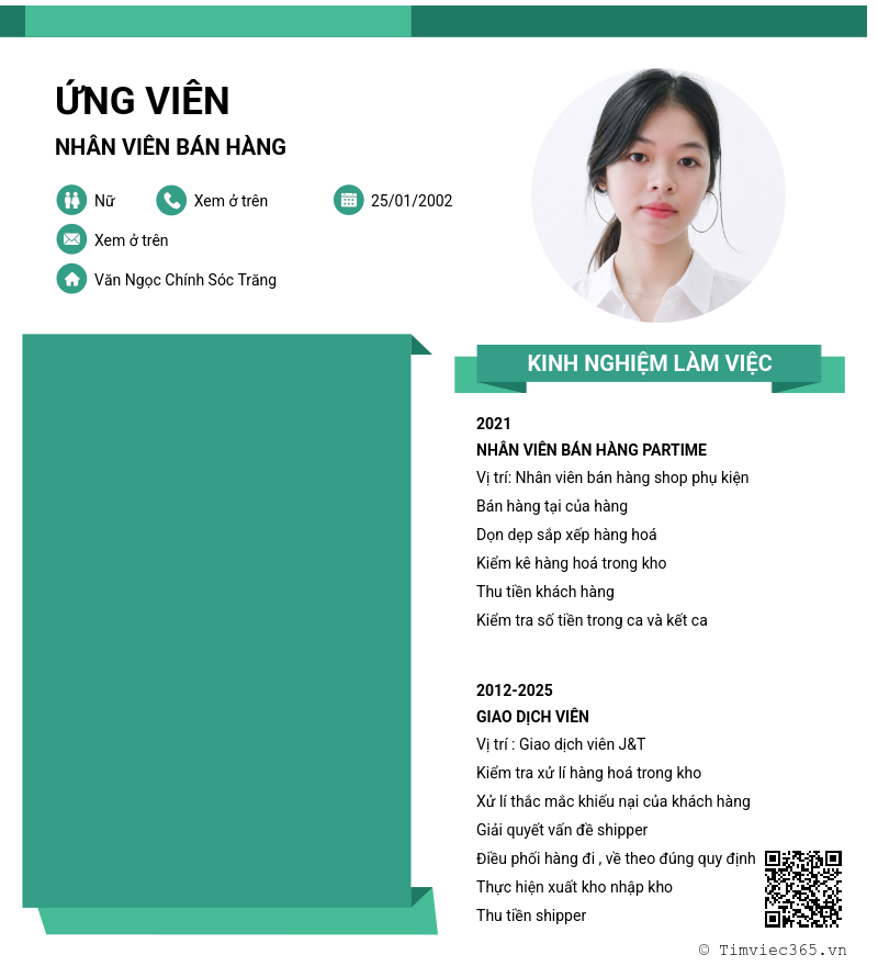 CV ứng viên