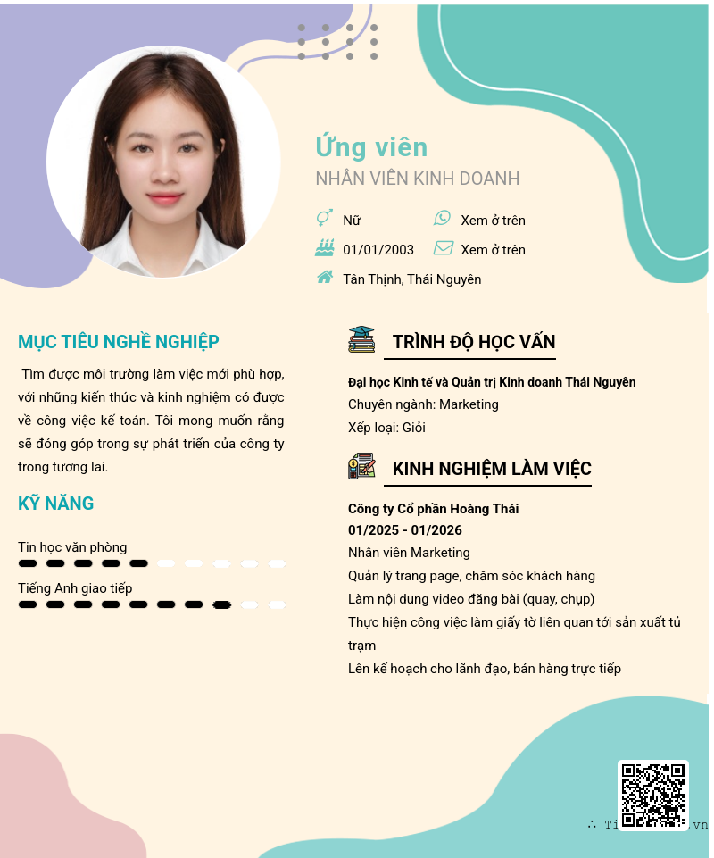 CV ứng viên