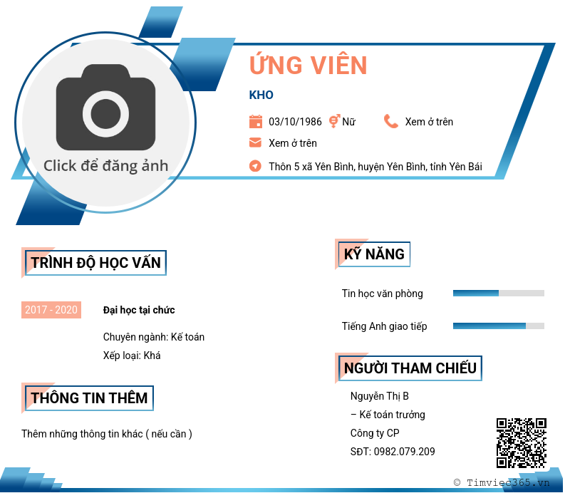 CV ứng viên