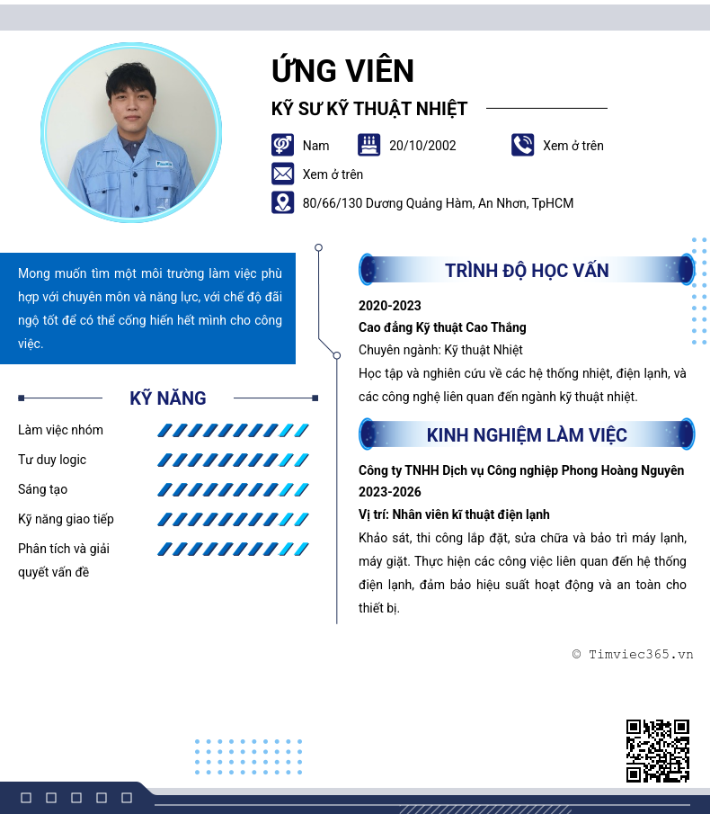 CV ứng viên