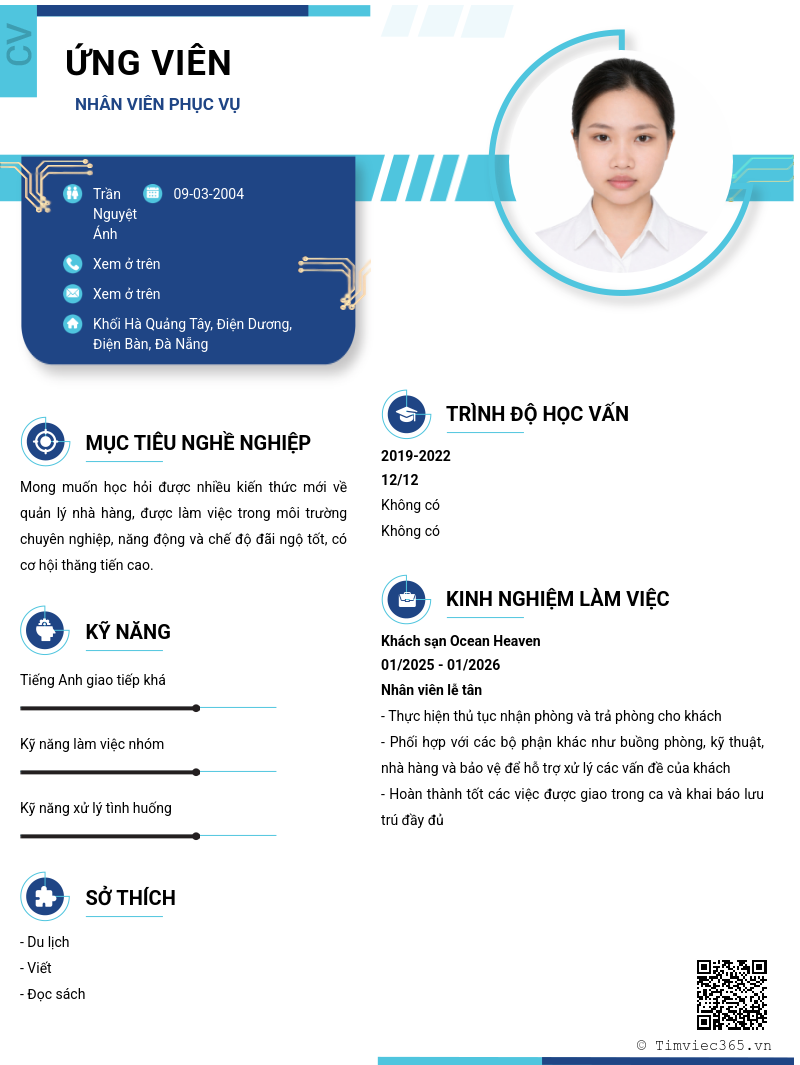 CV ứng viên