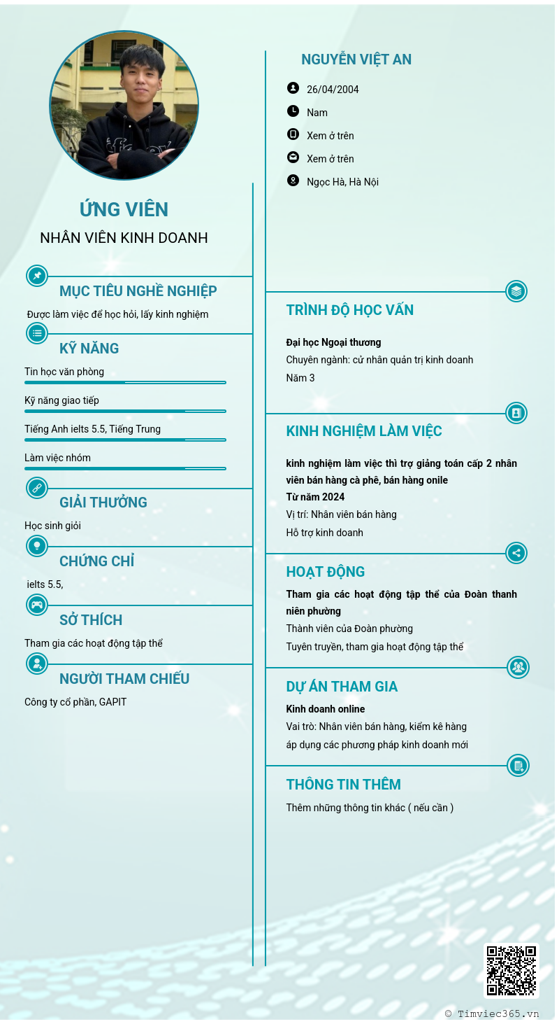 CV ứng viên