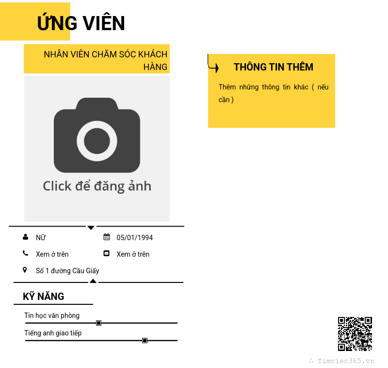 CV ứng viên