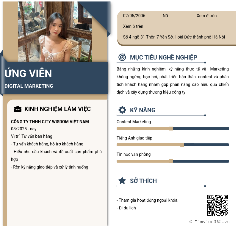 CV ứng viên
