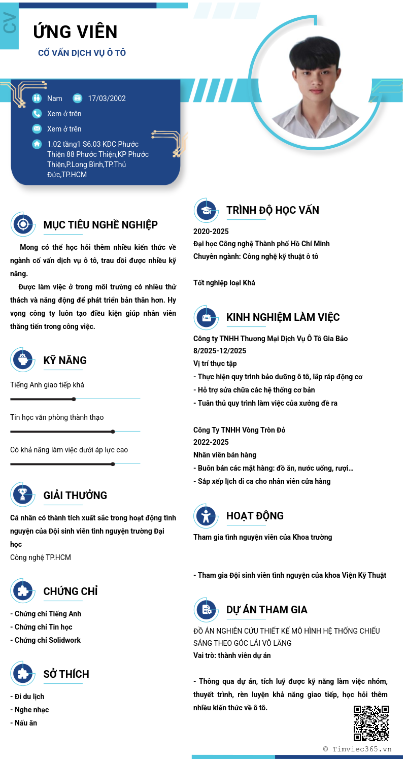 CV ứng viên