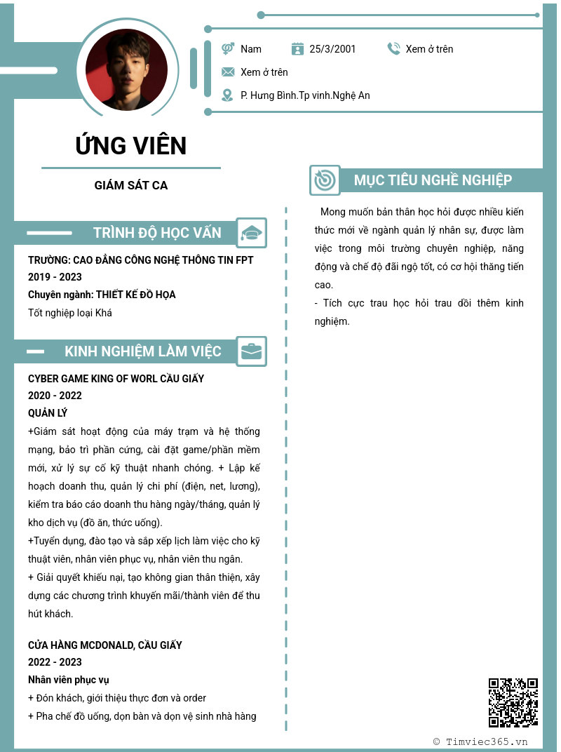 CV ứng viên
