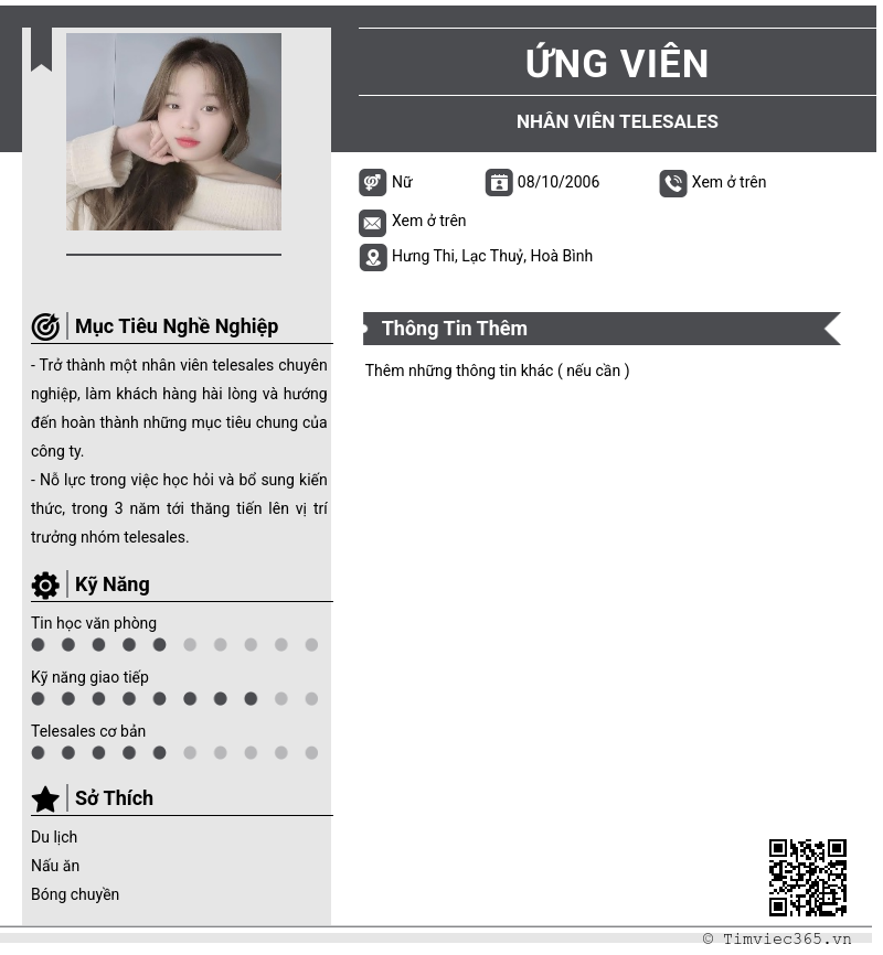 CV ứng viên