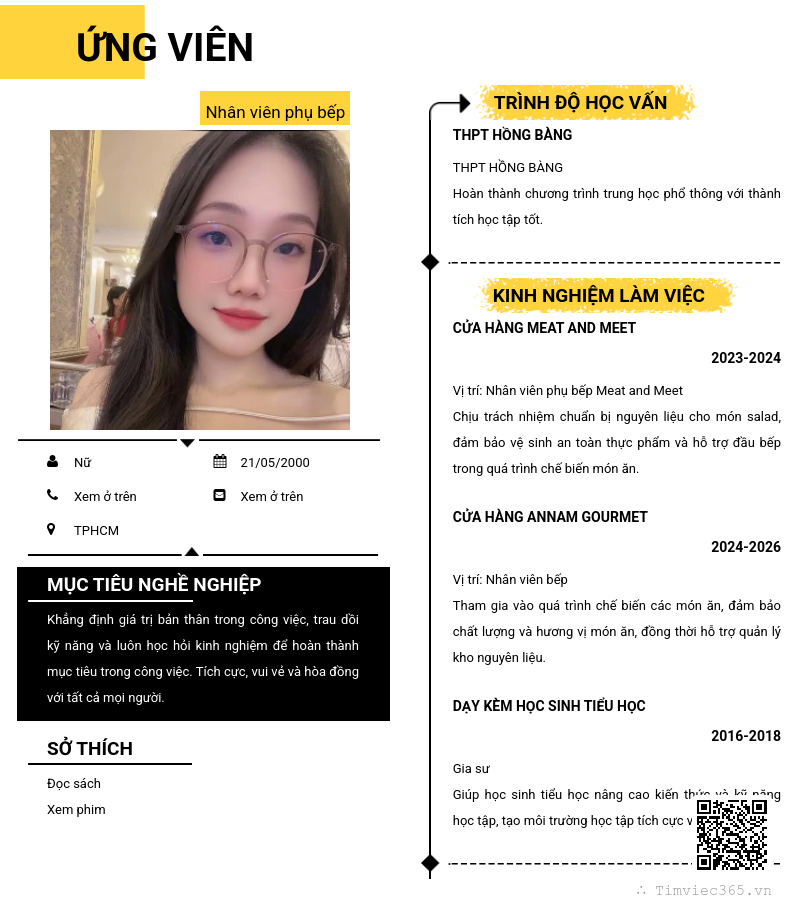 CV ứng viên