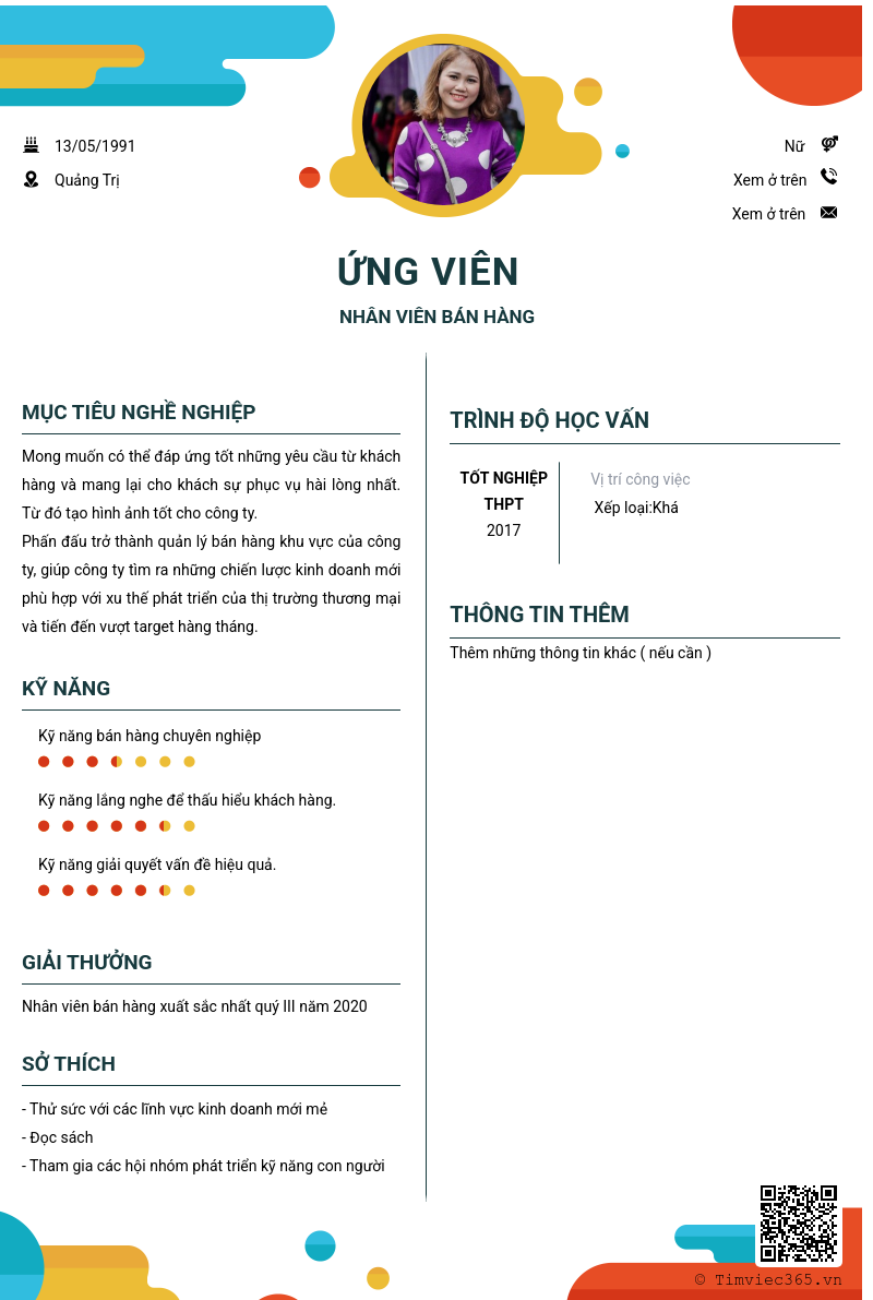 CV ứng viên