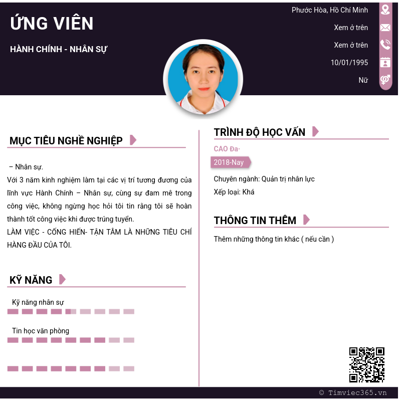 CV ứng viên