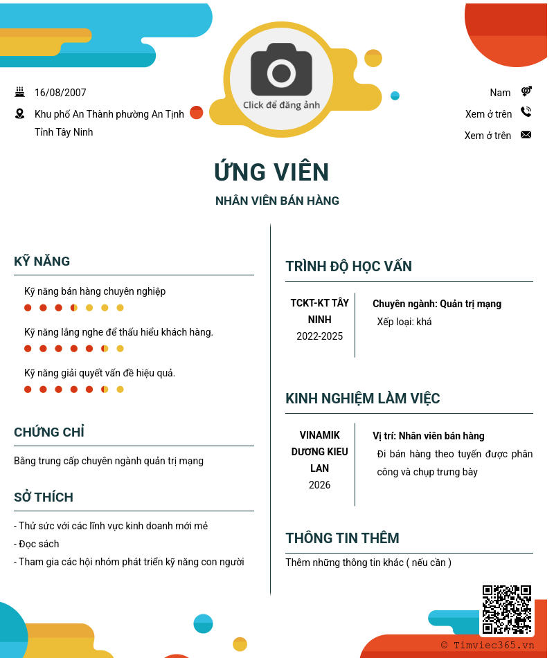 CV ứng viên