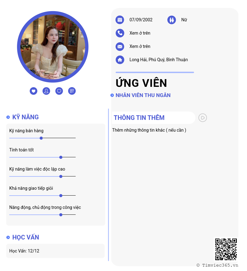 CV ứng viên
