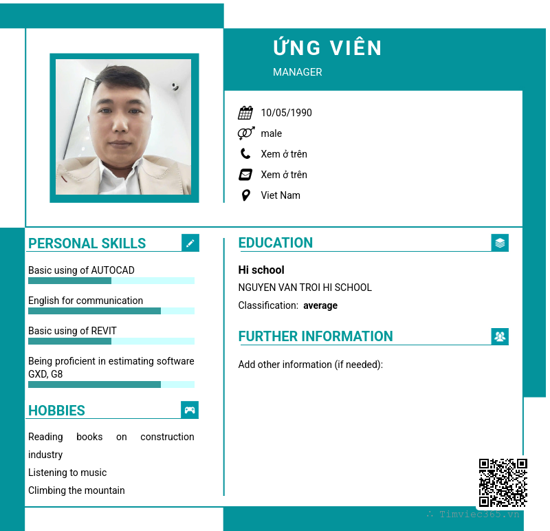 CV ứng viên