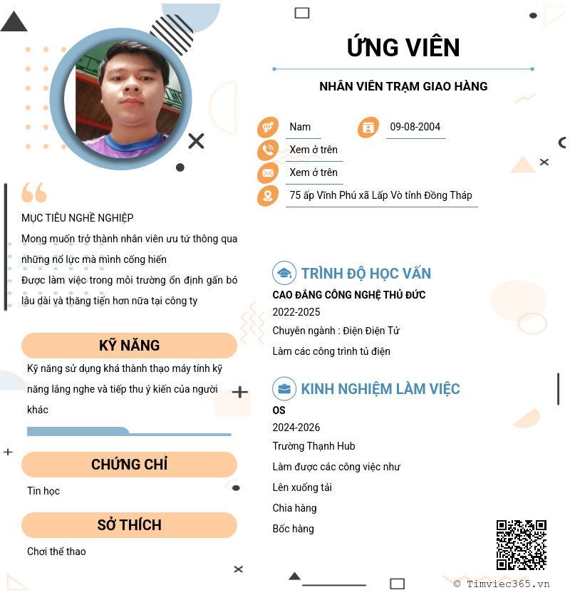 CV ứng viên