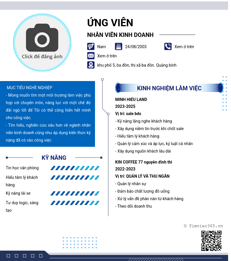 CV ứng viên
