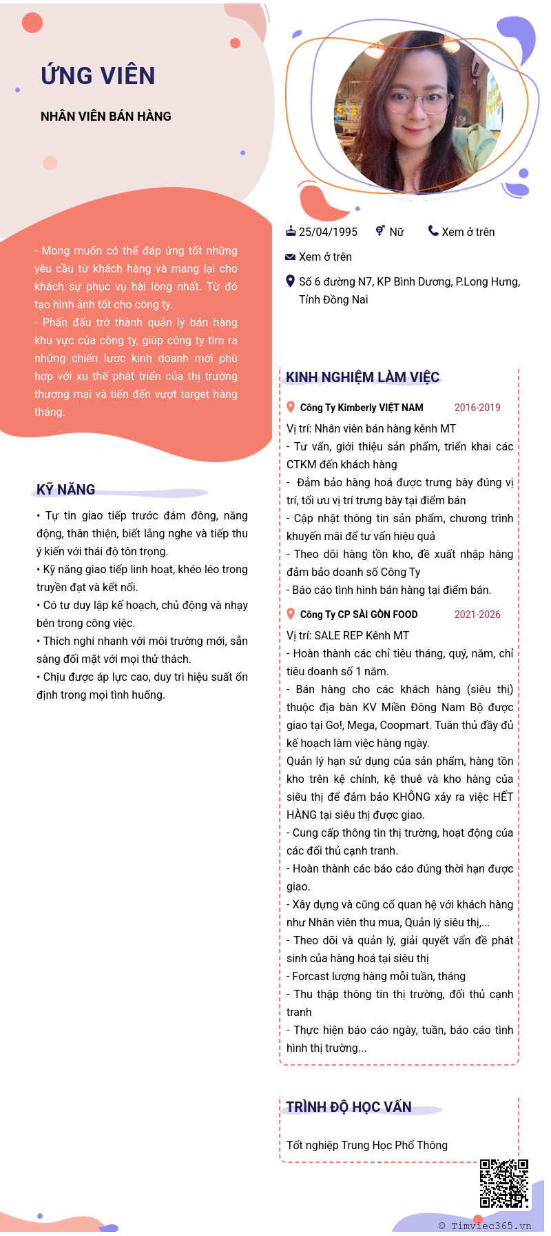 CV ứng viên