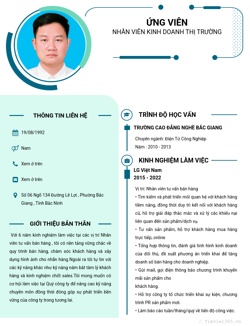CV ứng viên