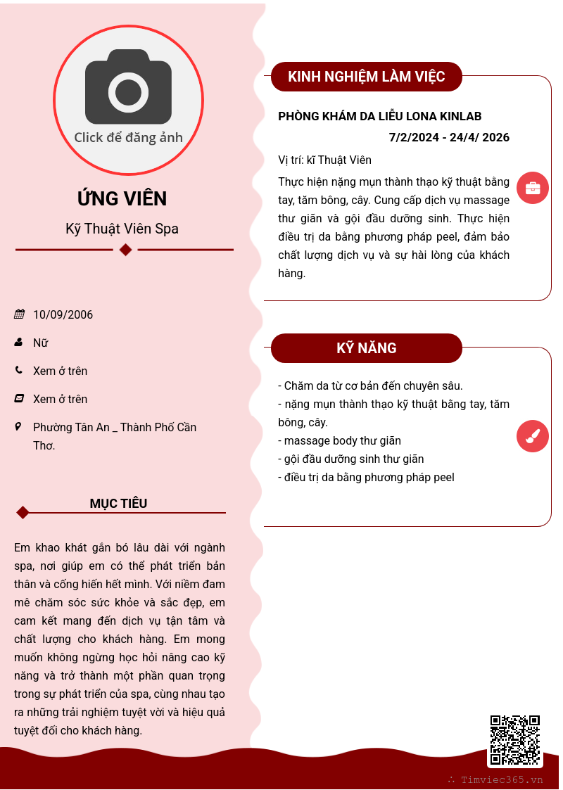 CV ứng viên