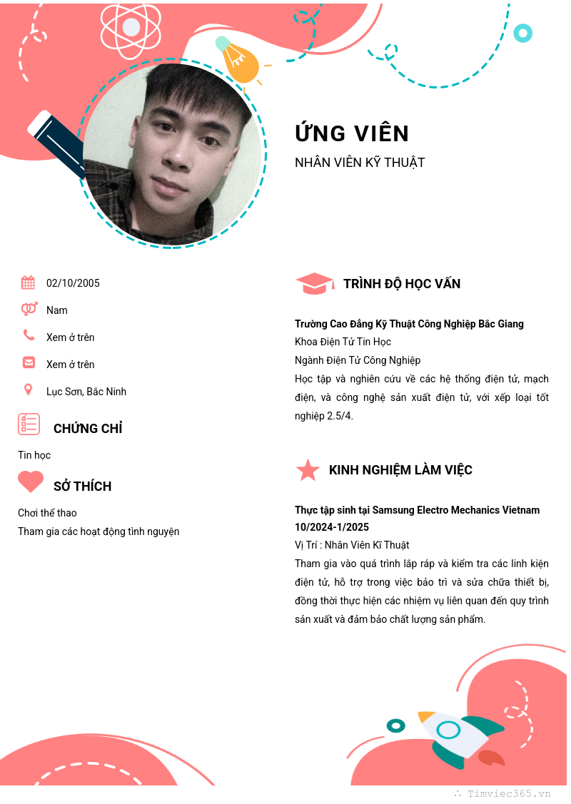 CV ứng viên