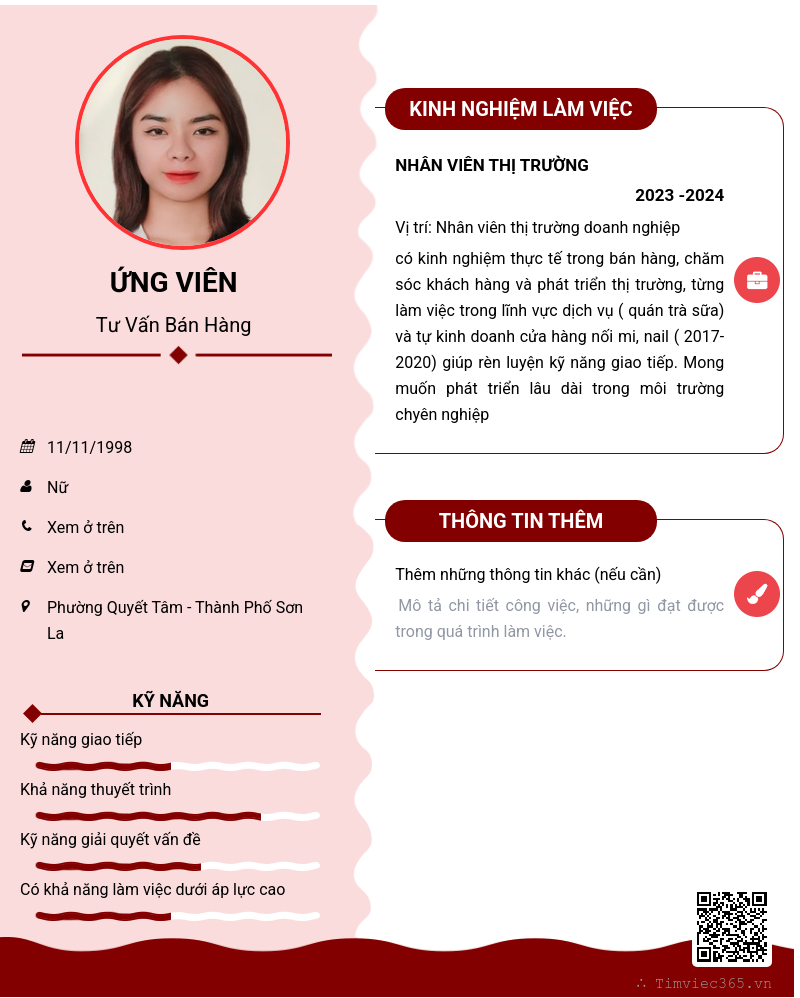 CV ứng viên