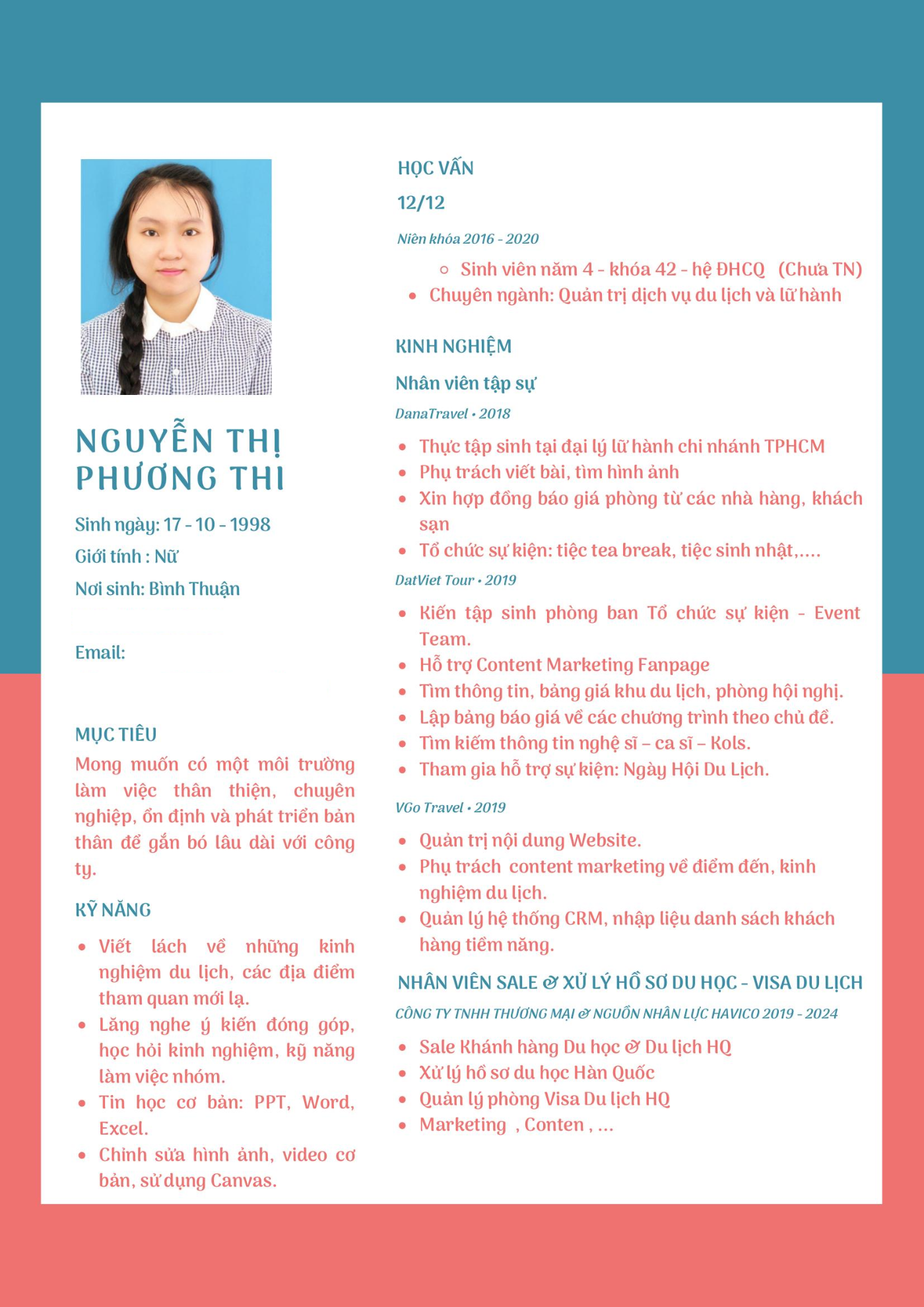 CV ứng viên