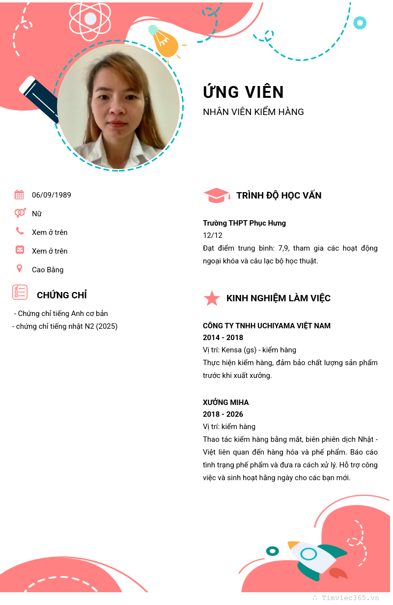 CV ứng viên
