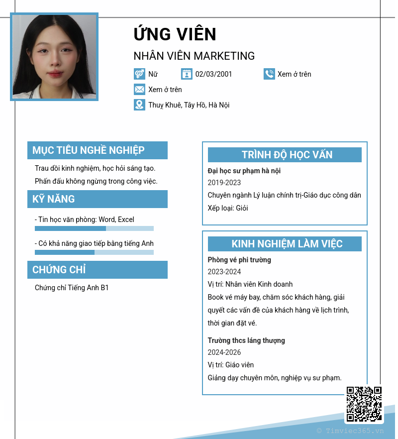 CV ứng viên