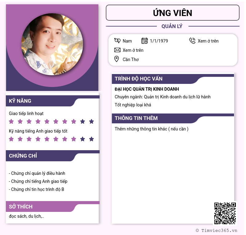 CV ứng viên