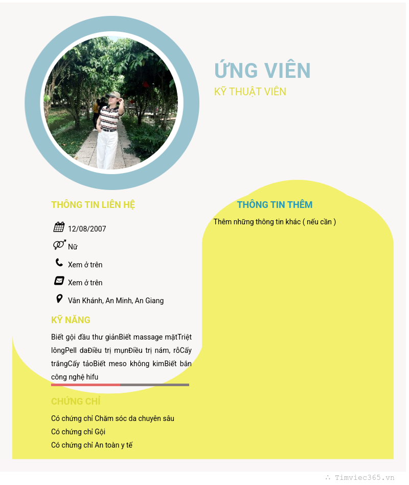 CV ứng viên