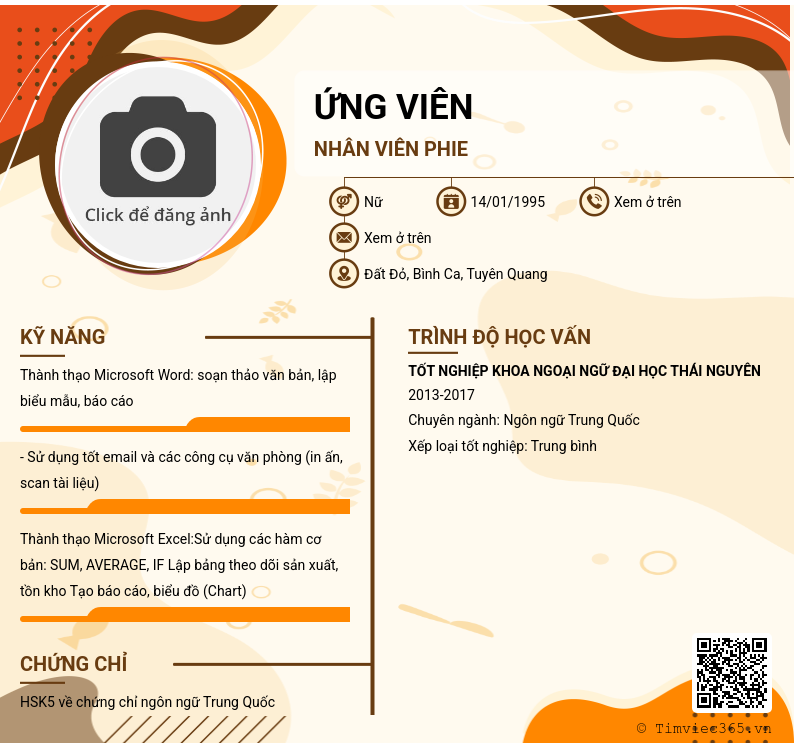 CV ứng viên