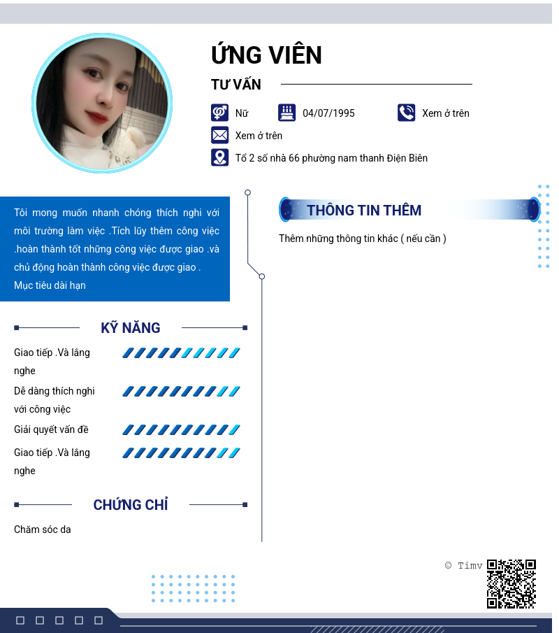 CV ứng viên