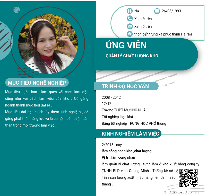 CV ứng viên