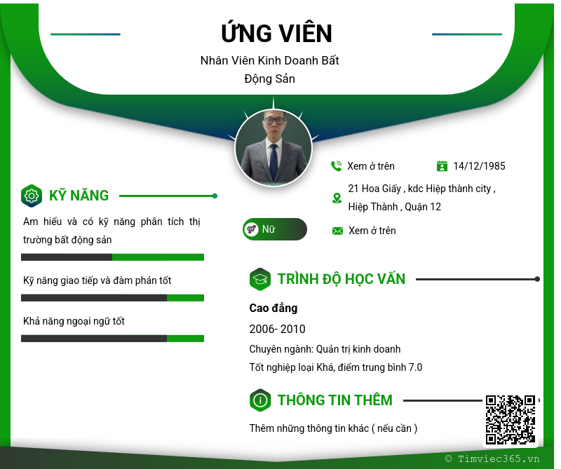 CV ứng viên