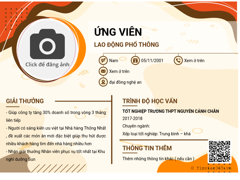 CV ứng viên