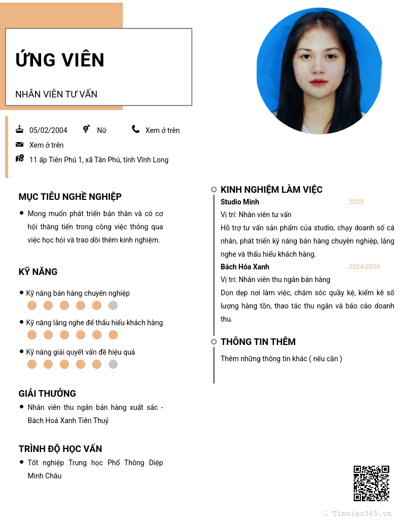 CV ứng viên
